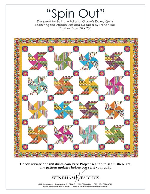 Spin Out by Bethany Fuller of Grace's Dowry Quilts